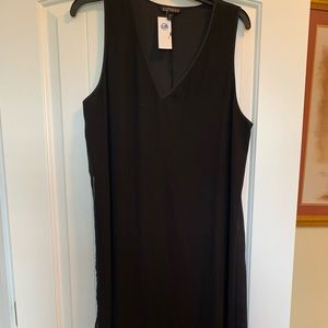 Express Black Asymmetrical Dress NWT